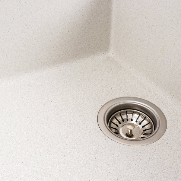 Гранітна мийка для кухні VALESO CASCADA 7050 матова Біла в крапку