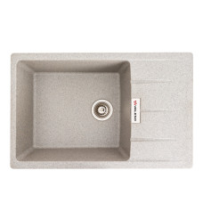 Гранитная мойка для кухни VALESO ROMA 7850 матовая Серая