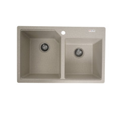 Гранитная мойка для кухни VALESO 7850 HARMONY матовая Топаз