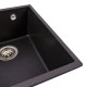 Гранітна мийка для кухні VALESO ROXY 3744 матова Моріон