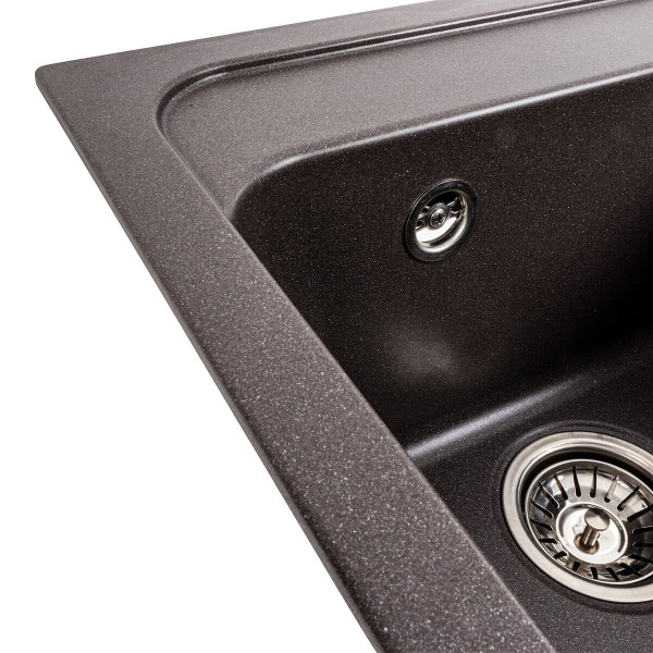 Гранітна мийка для кухні VALESO KORRADO 4050 матова Гренадін