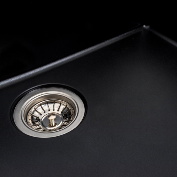 Гранітна мийка для кухні VALESO BOGEMA 7850 матова Чорна