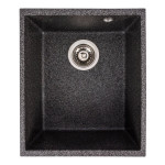 Гранітна мийка для кухні VALESO ROXY 3744 матова Графіт