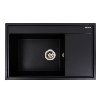 Гранитная мойка для кухни VALESO AZURIT 7950 матовая Черная