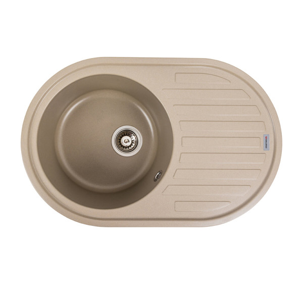 Гранітна мийка для кухні VALESO LIRA 7750 матова Титан