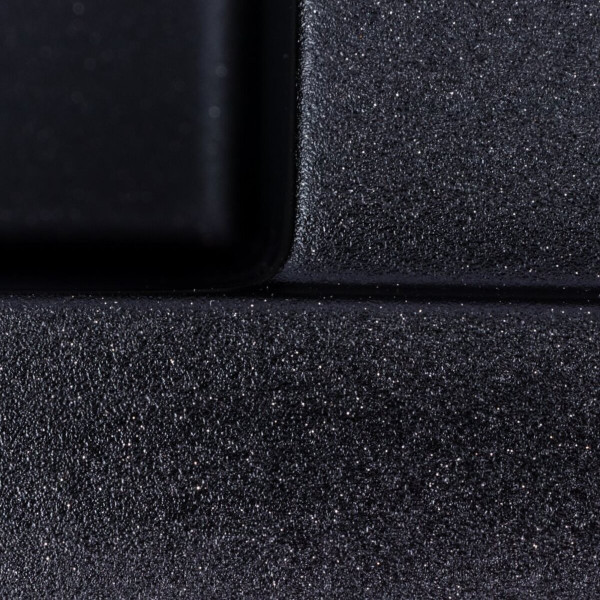 Гранітна мийка для кухні VALESO SOLID 7843 матова Чорний металік