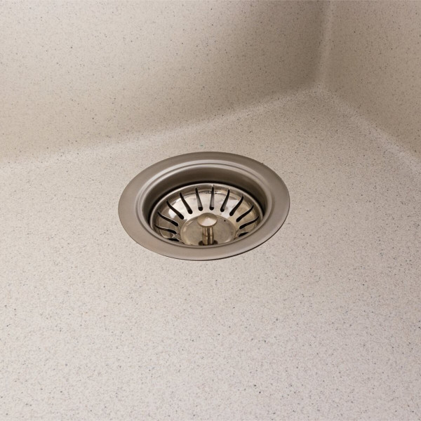 Кухонна гранітна мийка 3744 ROXY VALESO біла в крапку