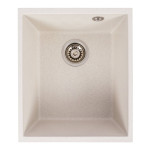 Кухонна гранітна мийка 3744 ROXY VALESO біла в крапку