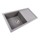 Гранітна мийка для кухні VALESO SOLID 7843 матова Сірий мусон