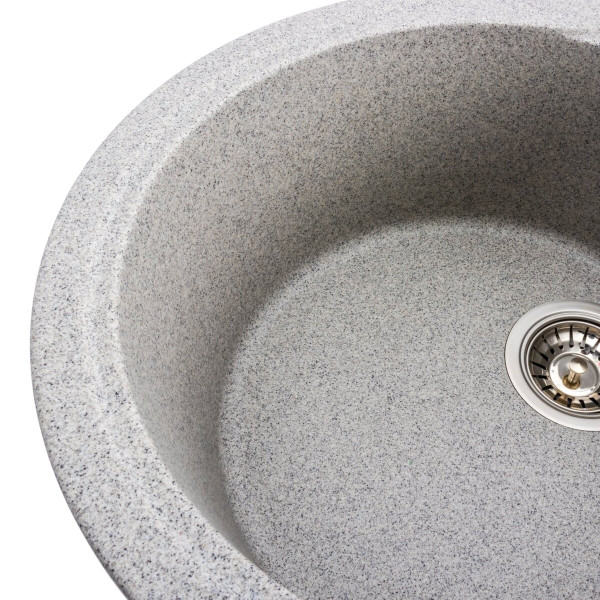 Гранітна мийка для кухні VALESO ONYX 5847 матова Сіра
