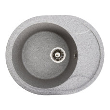 Гранитная мойка для кухни VALESO ONYX 5847 матовая Серая