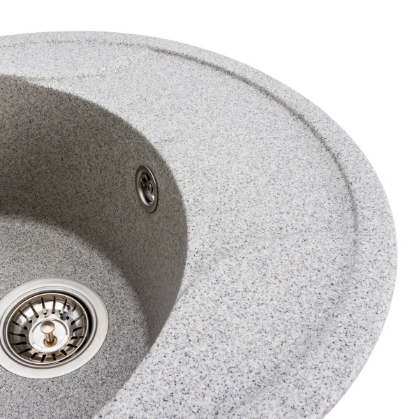 Гранітна мийка для кухні VALESO ONYX 5847 матова Сіра