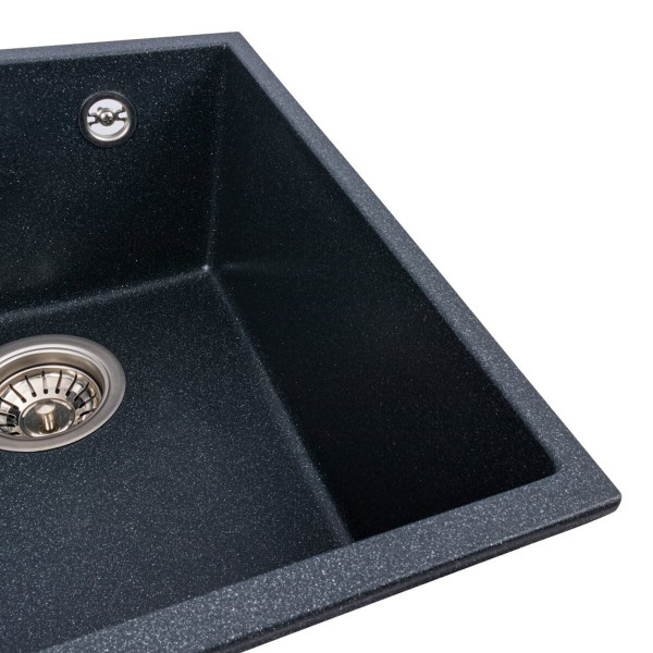Кухонна гранітна мийка 3744 ROXY VALESO антрацит