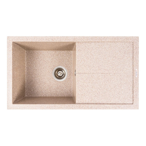 Гранітна мийка для кухні VALESO SOLID 7843 матова Карамель