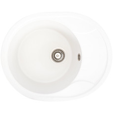 Гранитная мойка для кухни VALESO ONYX 5847 матовая Белоснежная