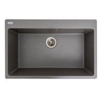 Гранитная мойка для кухни VALESO BOGEMA 7850 матовая Серый муссон