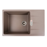 Гранітна мийка для кухні VALESO 7850 ROMA матова Дюна