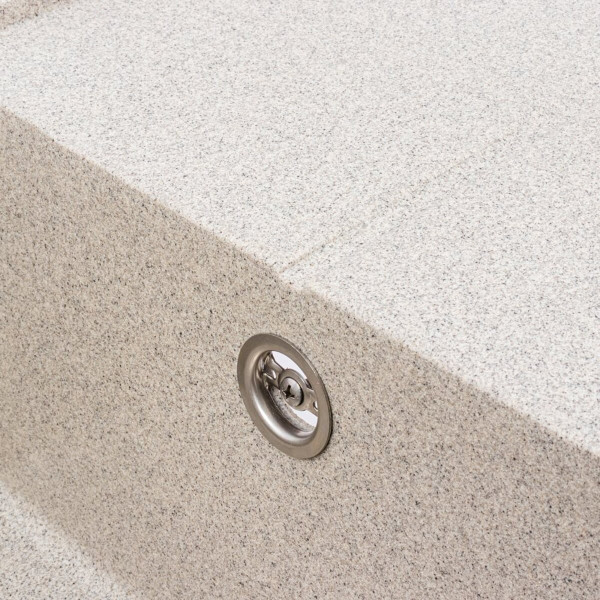 Гранітна мийка для кухні VALESO SOLID 7843 матова Сірий