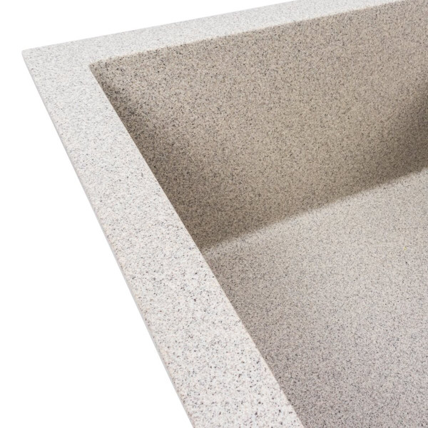 Гранітна мийка для кухні VALESO SOLID 7843 матова Сірий