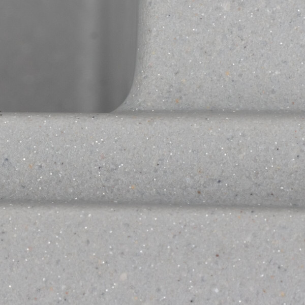 Гранітна мийка для кухні VALESO 7950 AZURIT матовий Сірий металік