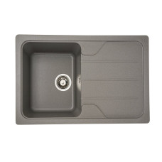 Гранитная мойка для кухни VALESO VERONA 7850 матовая Серый муссон