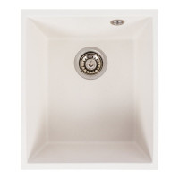 Гранітна мийка для кухні VALESO ROXY 3744 матова Білосніжна