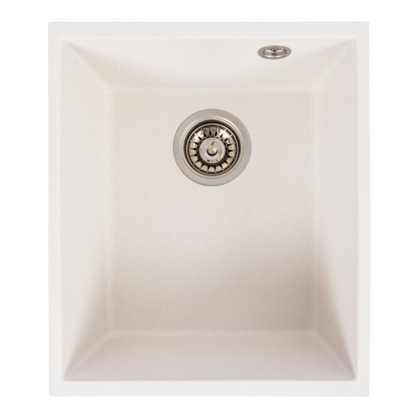 Гранітна мийка для кухні VALESO ROXY 3744 матова Білосніжна