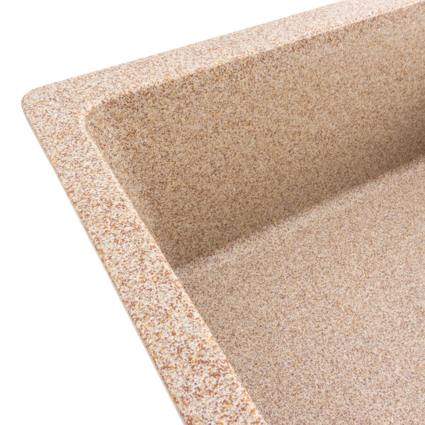 Гранітна мийка для кухні VALESO 7850 ROMA матова (карамель)