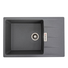 Гранитная мойка для кухни VALESO ROMA 7850 матовая Серый муссон