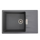 Гранітна мийка для кухні VALESO ROMA 7850 матова Сірий мусон