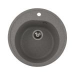 Гранітна мийка для кухні VALESO LUNA 510 матова Сіра