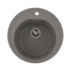 Гранитная мойка для кухни VALESO LUNA 510 матовая Серая