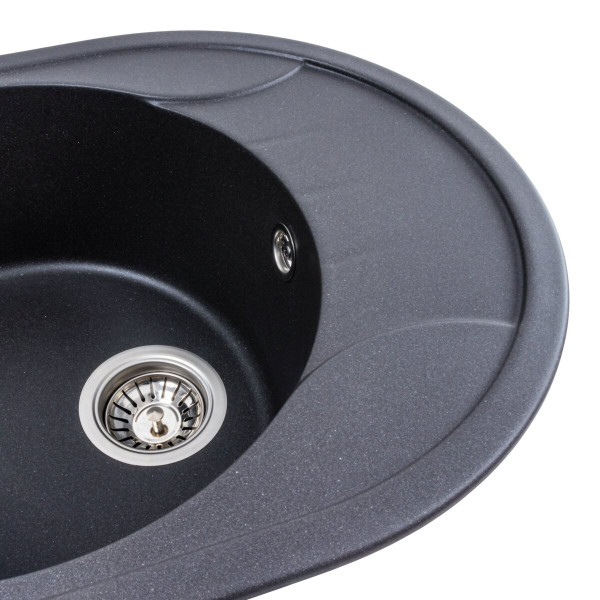 Гранітна мийка для кухні VALESO 5847 ONYX матовий Моріон