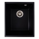 Гранітна мийка для кухні VALESO ROXY 3744 матова Чорний металік