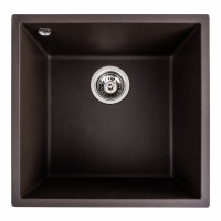 Гранітна мийка для кухні VALESO RUBA 4040 матова Темна скеля