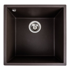 Гранитная мойка для кухни VALESO RUBA 4040 матовая Темная Скала