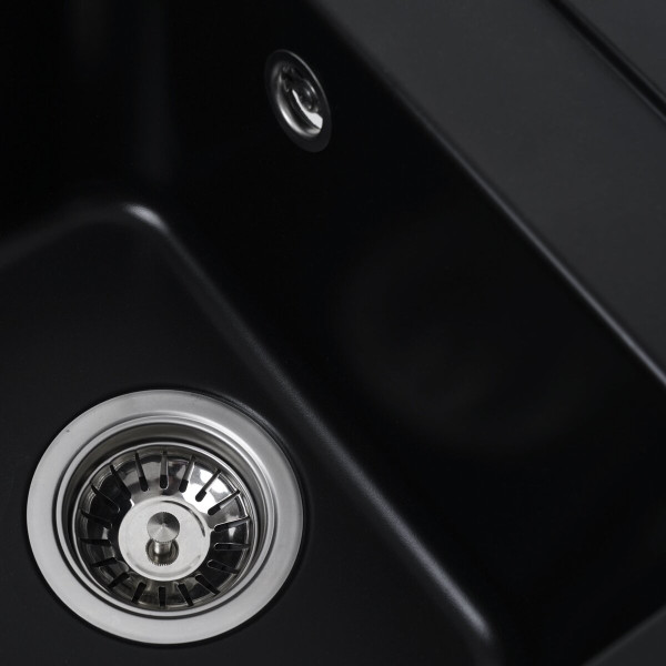 Гранітна мийка для кухні VALESO KORRADO 4050 матова Чорна