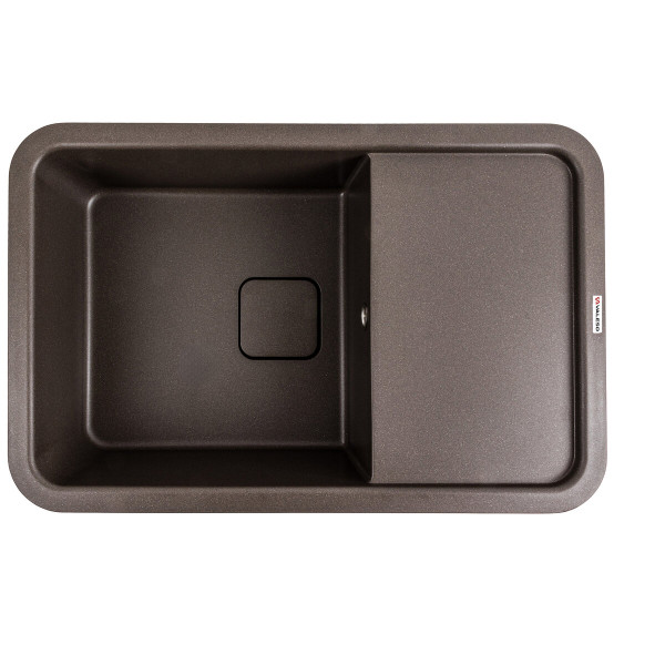 Гранітна мийка для кухні VALESO CUBE 7850 матова Темна скеля