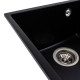 Гранітна мийка для кухні VALESO ROXY 3744 матова Чорна