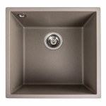 Гранітна мийка для кухні VALESO 4040 RUBA матовий титан