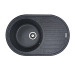 Гранітна мийка для кухні VALESO LIRA 7750 матова Графіт