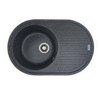 Гранітна мийка для кухні VALESO LIRA 7750 матова Графіт