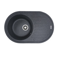 Гранитная мойка для кухни VALESO LIRA 7750 матовая Графит