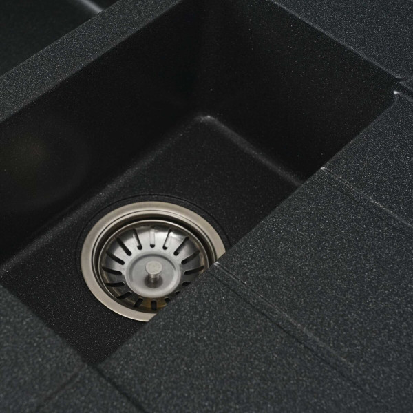 Гранітна мийка для кухні VALESO TOSKANA 7850W матова Антрацит