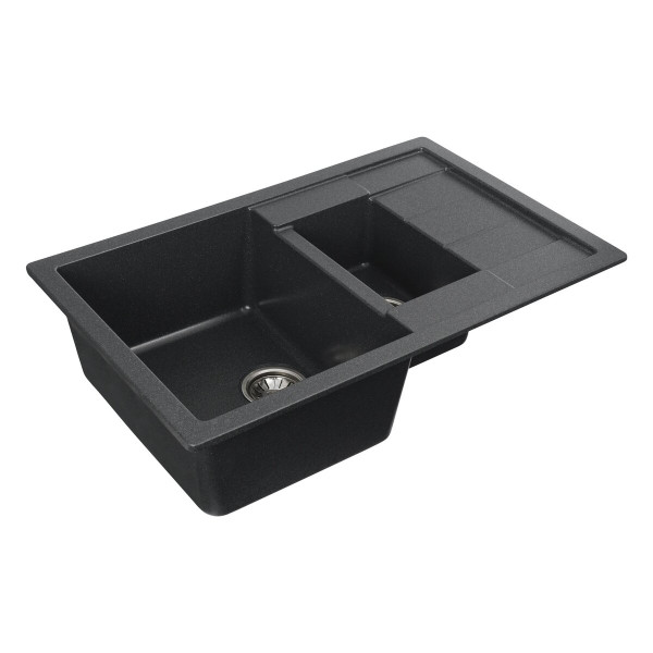 Гранітна мийка для кухні VALESO TOSKANA 7850W матова Антрацит