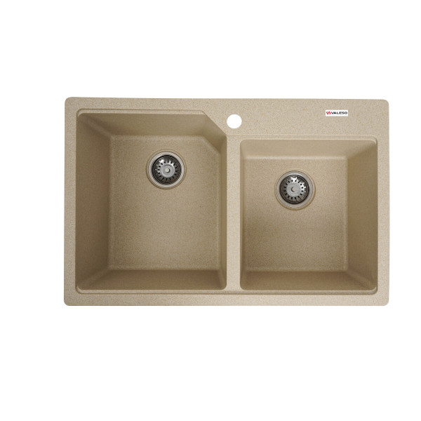 Гранітна мийка для кухні VALESO HARMONY 7850 матова Сафарі