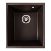 Гранітна мийка для кухні VALESO ROXY 3744 матова Темна скеля