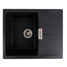 Гранитная мойка для кухни VALESO ZIRKONE 6250 матовая Карбон