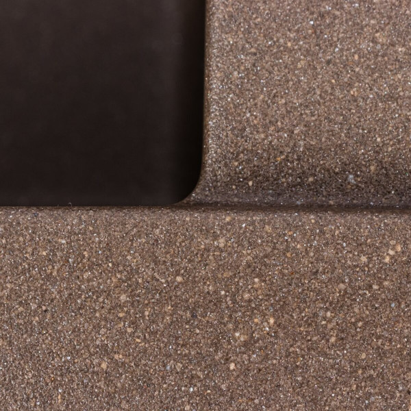 Гранітна мийка для кухні VALESO SOLID 7843 матова Темна скеля