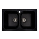 Гранітна мийка для кухні VALESO EQUATORIA 7950 матова Чорна